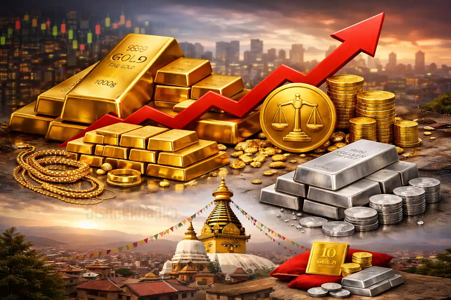 आज सुनको मूल्य इतिहासमै उच्च, तोलामा कति पुग्यो ?